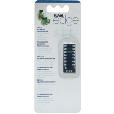 Protect your fish from unsafe water temperatures with the Fluval Edge Thermometer.