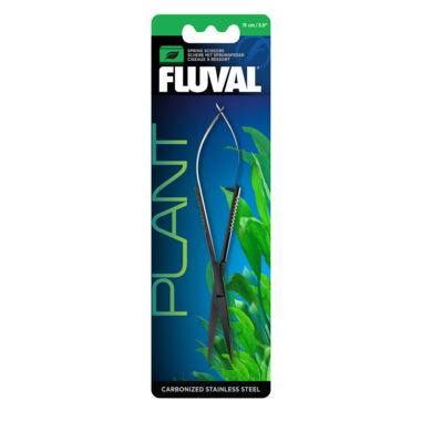 Fluval aquatic Spring Scissors are ideal for pruning in small aquariums and tight spaces.
