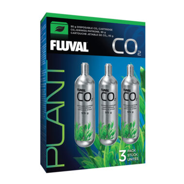 This Pressurized Disposable Cartridge is a genuine replacement item for the Fluval 95 g Pressurized CO2 Kit (Item #17557)